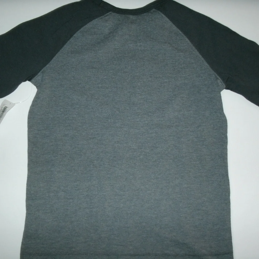 Old Navy Boys T-Shirt Long Sleeve Sleeve Raglan Gray Baseball 5T New